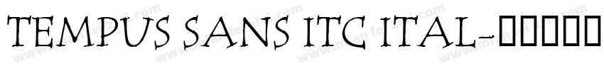 TEMPUS SANS ITC ITAL字体转换